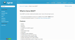 Desktop Screenshot of cyrusimap.org