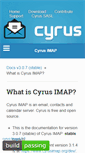 Mobile Screenshot of cyrusimap.org