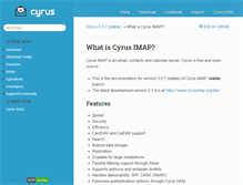 Tablet Screenshot of cyrusimap.org